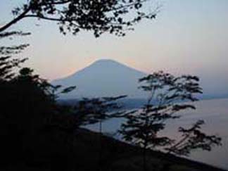 Mt. Fuji from Yamanaka-ko Mura