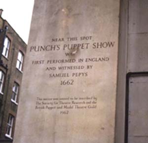 Site of first 'Punch and Judy' Show