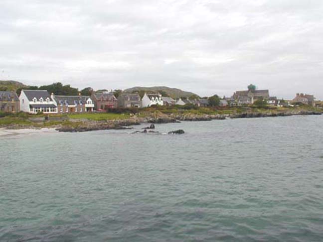 ARRIVING AT IONA FROM MULL BY FERRY