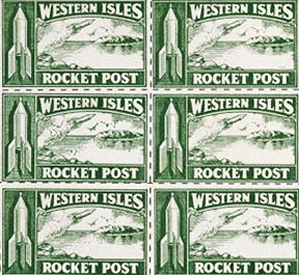 rocket post stamp